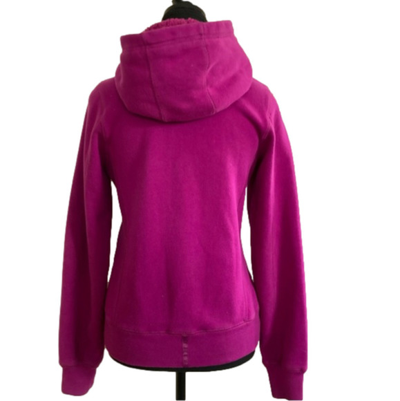 Running Room Fit Wear fuscia pink/purple thick cotton hoodie. Size S - Picture 2 of 10